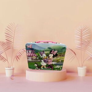 Disney Minnie Mouse Tin Lunch Metal Box with clear window